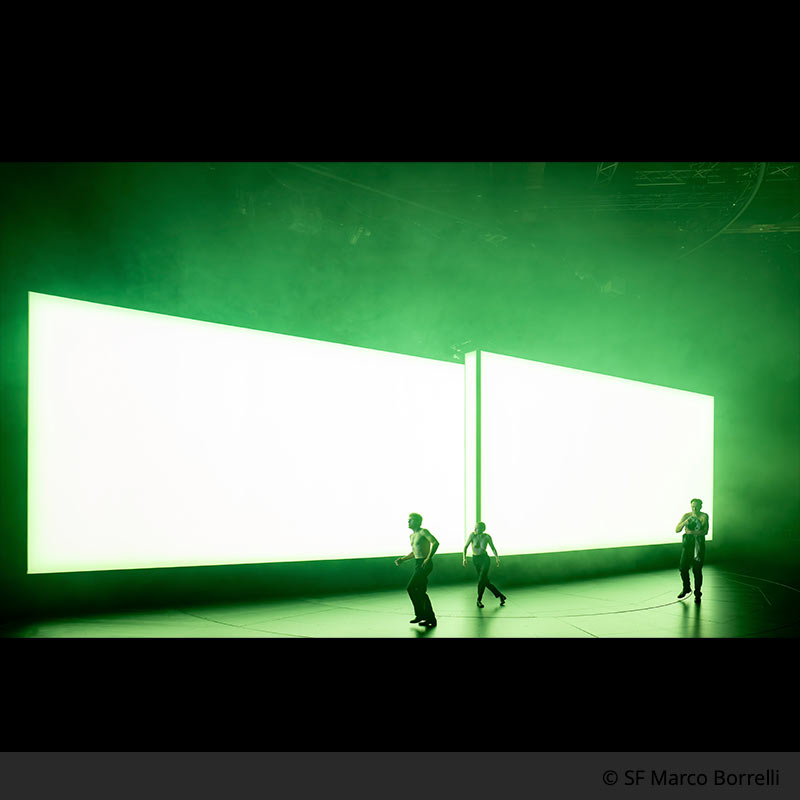 Ulrich Rasche (B&uuml;hne), Gerrit Jurda (Licht) und Florian Seufert (Video) f&uuml;r &bdquo;Faust I&ldquo;