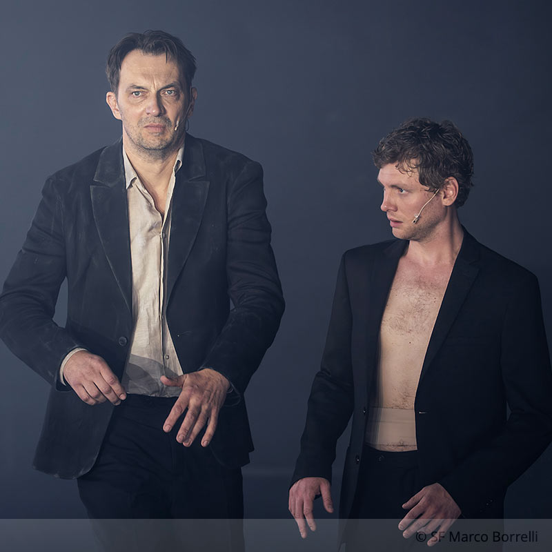Ulrich Rasche (B&uuml;hne), Gerrit Jurda (Licht) und Florian Seufert (Video) f&uuml;r &bdquo;Faust I&ldquo;